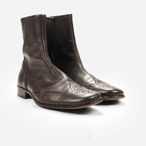 Vintage Botany 500 Patent Leather Wingtip Boots